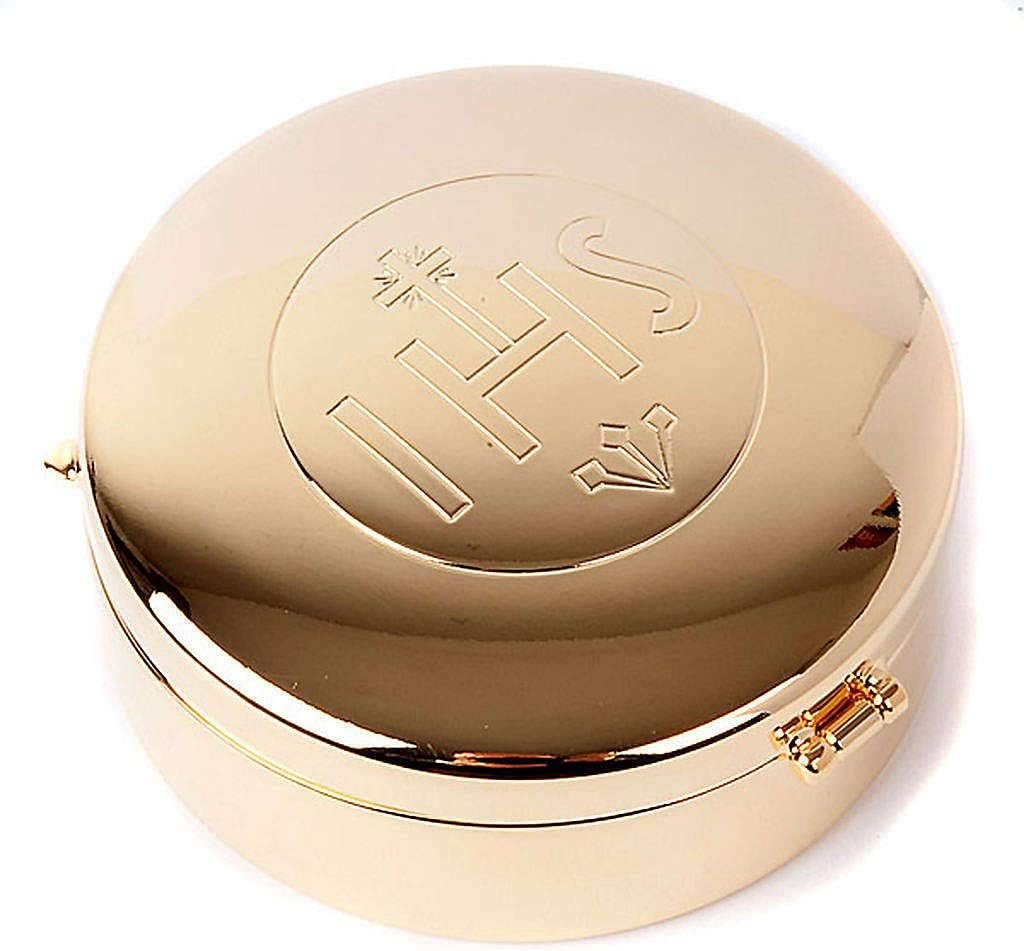Caja hostia Magna IHS Dorado
