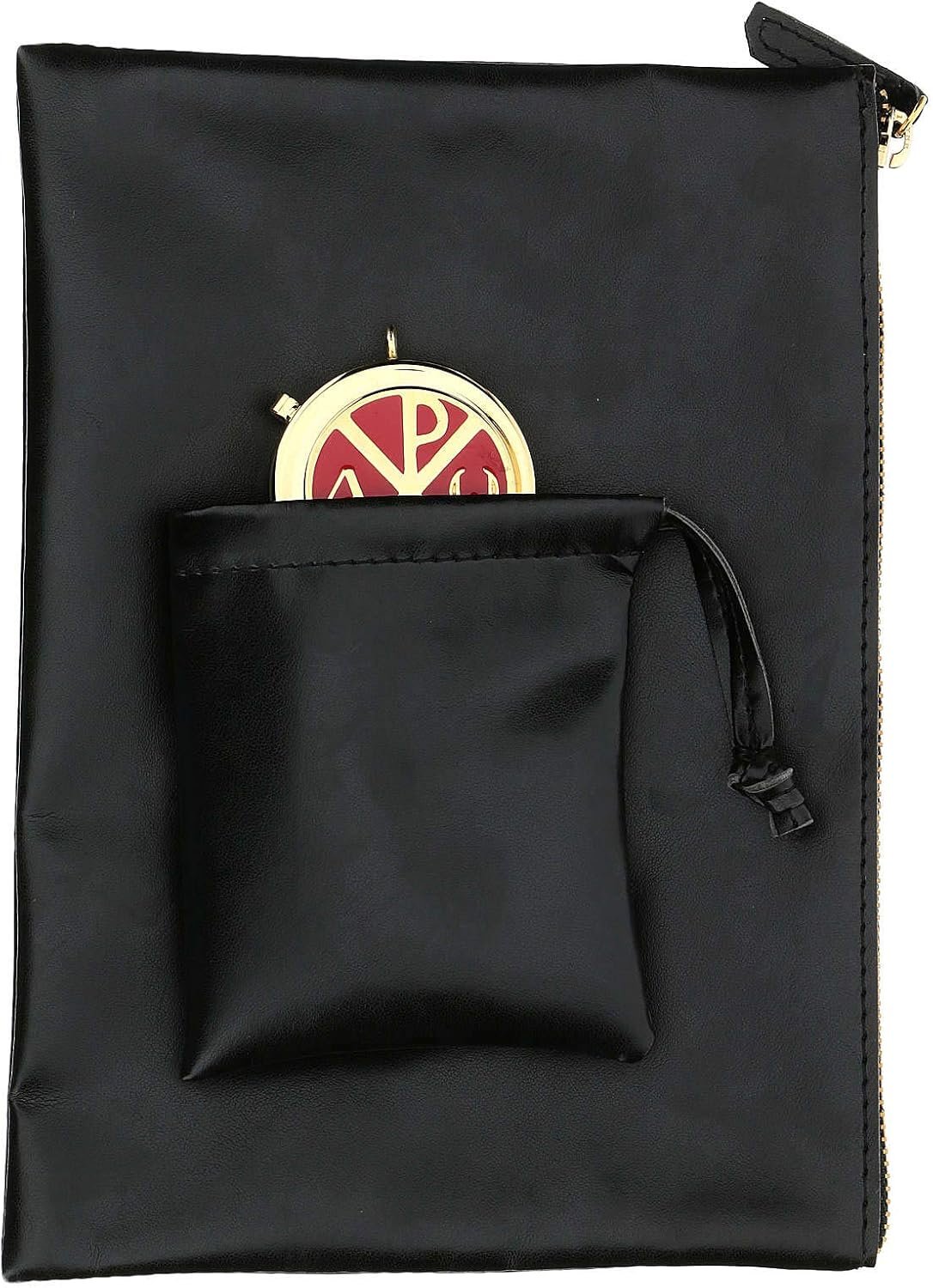 Estuche para Estola y relicario de Cuero sintético Negro
